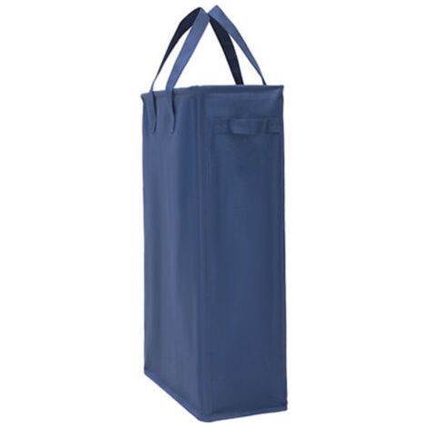 45L Paniers à Linge avec Poignées(Bleu Foncé), Pliable Panier à Linge Mince Sac à Linge en Tissue Oxford Rectangulaire Corbeilles à Linge Sac de Rangement pour Salle de Bain 39x19x60CM (1/4)