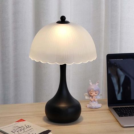 Lampe de chevet sans fil rechargeable de 15 pouces, à intensité variable (trois couleurs), idéale pour le salon et la chambre. (1/5)