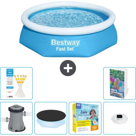 Bestway Piscina Bestway Fast Set Rotonda - 244x61 cm - 7-pezzi  S178 (1/5)