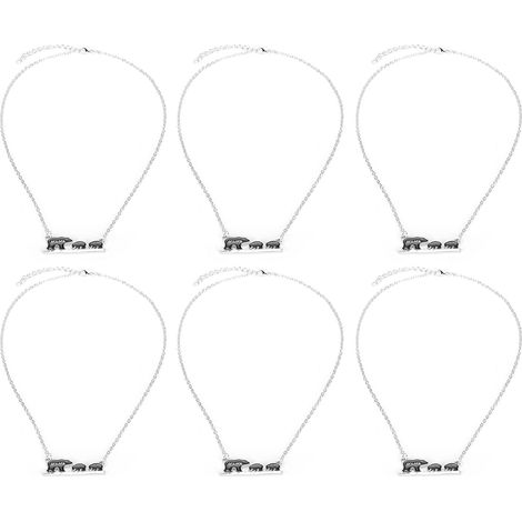 Bear Shaped Zinc Alloy Necklace Dripping Oil Pendant Necklace Mama Letter Neck ChainA2010-2 (1/5)