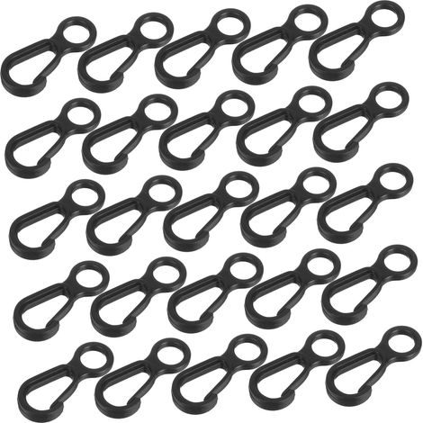 8 Pack Mini Plastic Carabiners 50 Pack Multifunctional Quick Fix and Weather Resistant Compact Accessories for Outdoor Camping Hiking (1/5)