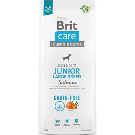Brit Care Hundefutter getreidefrei Junior Groß Lachs 12 kg