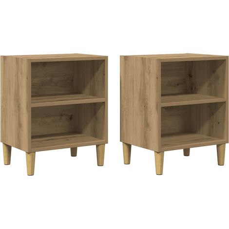 Maison Exclusive - Nachttische 2 Stk. Artisan-Eiche 40x30x50 cm H