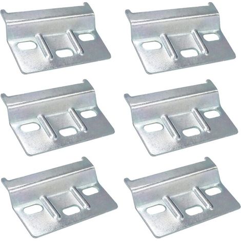 6PCS Hanging Rail Fixing Plate Support Cupboards Furniture Hanging Rail for Furniture 60mm Kitchen Cupboard Cupboards Furniture Wardrobe