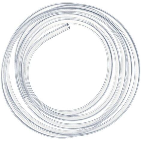 Tubo flessibile trasparente ad alta pressione da 10 metri, in PVC flessibile da 10 x 12 mm.