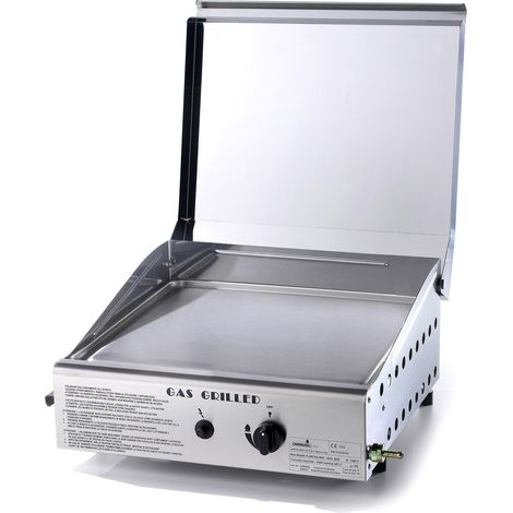 Barbecue Piastra di Cottura in Acciaio a Gas GPL Made in Italy (1/2)