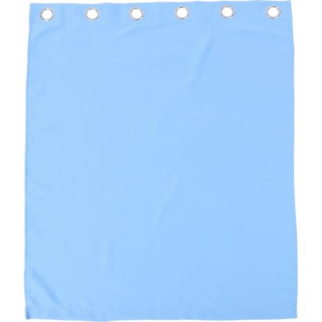 Rideau Occultant Bloque Partiellement Le Soleil en Polyester Haute Précision Bleu Facile à Retirer, Style Simple et Élégant pour Chambre et Salon (1/5)