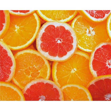 papier peint panoramique fruit orange et rouge  - Sanders & Sanders (1/3)