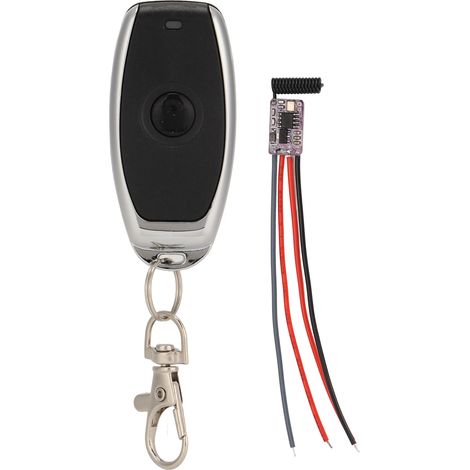 Interrupteur à Distance Momentané Sans Fil, Télécommande pour Alarmes Antivol, Portes et Fenêtres Électriques, 5‑24V (1/5)