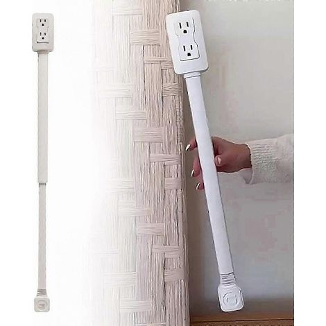Rallonge de prise électrique rotative pour tête de lit de canapé, adaptateur de prise électrique avec plusieurs ports (1/5)