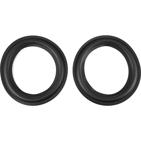 Stück perforierte Gummi-Lautsprechereinfassungen aus Gummi (6 Zoll/156 mm), schwarze Ersatzteile (1/5)