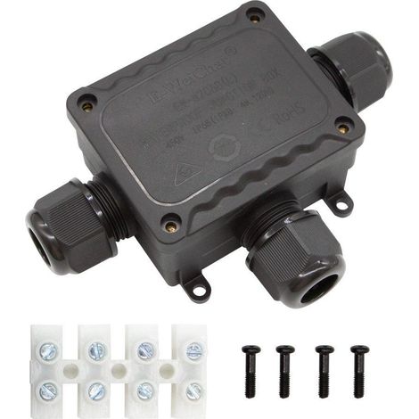 Caja Conexiones Estanca impermeable IP68 1 entrada 2 Salidas en T (1/5)