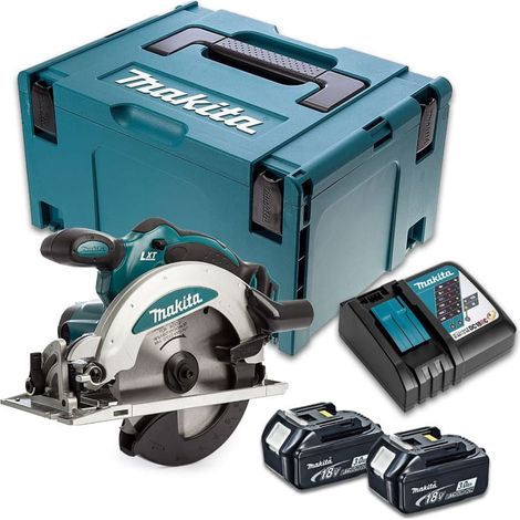 Scie circulaire 18V LXT Ø165 mm (2x3,0 Ah) en MAKPAC - MAKITA DSS610RFJ