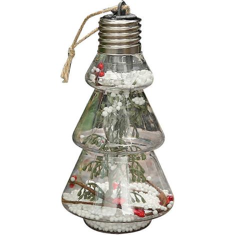 Boule de Noël transparente lumineuse à LED, pendentif sapin de Noël (1/2)