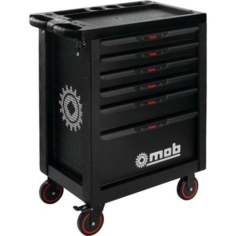 Servante PROLINER 6 tiroirs garnie 133 pièces MOB (1/3)