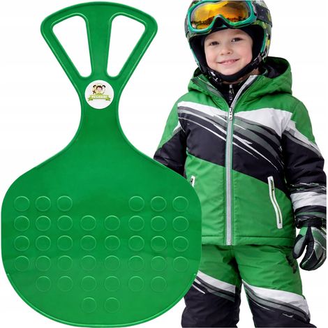 Manzana para trineo de nieve XXL 58 cm verde sólido (1/5)