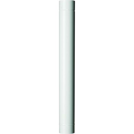 Tubo smaltato bianco per stufa a legna lunghezza cm 25x10