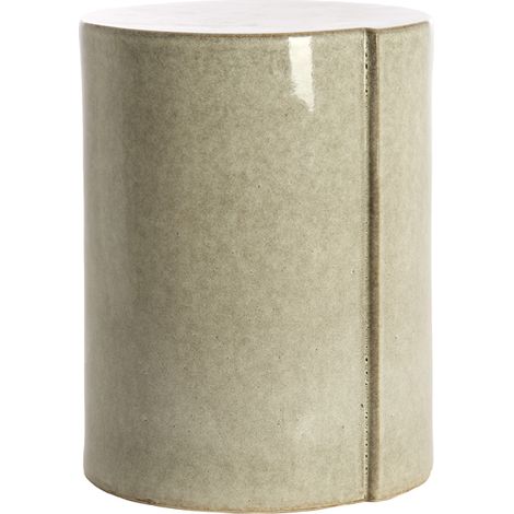 Table d'appoint grise en céramique chaleureuse Light & Living (1/3)