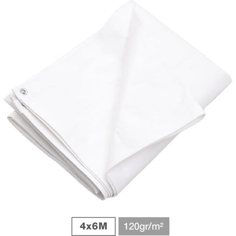 Tenda da sole bianca 4x6M 120gr