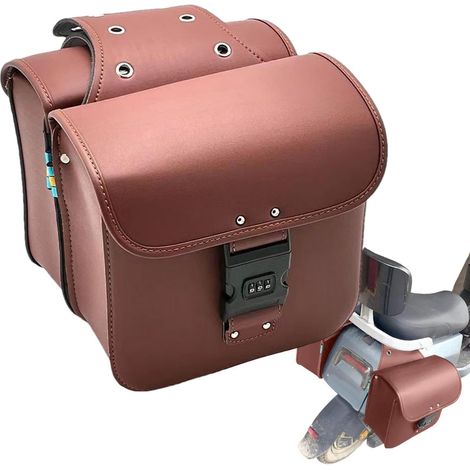 Sacs De Selle Étanches Motos,Sac À Bagages Moto Sacs latéraux verrouillables, de Selle imperméables pour Sports motorisés, Sac de Moto (1/5)