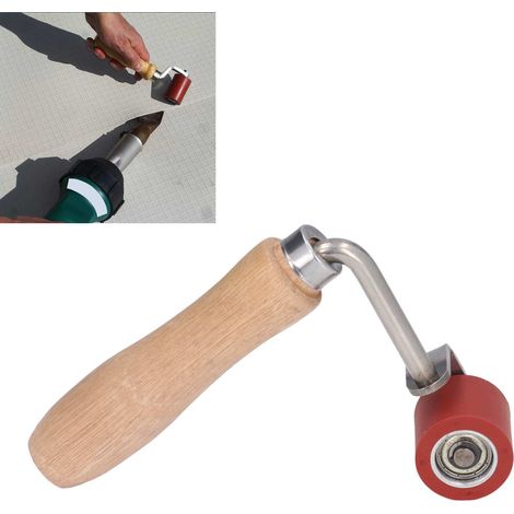 Rodillo manual de silicona con mango ergonómico de madera, ángulo de 75°, resistente a temperaturas de hasta 260 °C, 20 mm de diámetro. (1/5)