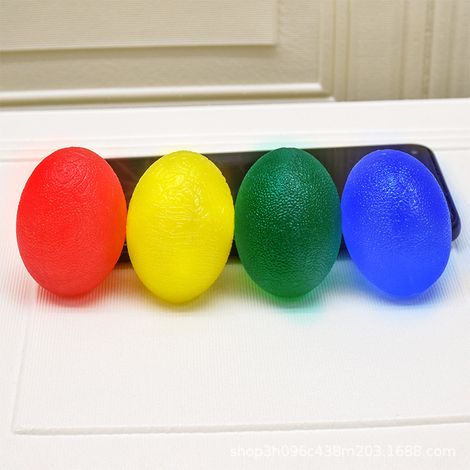 Palla antistress, set da 4, palla riabilitativa di diverse durezze, ideale per rafforzare le mani, riabilitare e alleviare l'ansia. (1/5)