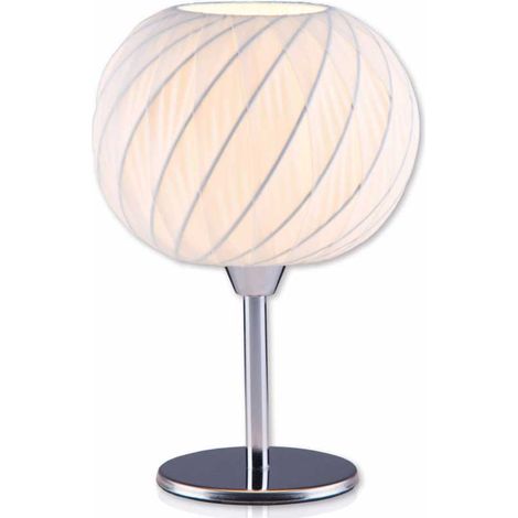 Lampada da tavolo forma sferica corpo in acciaio Grundig