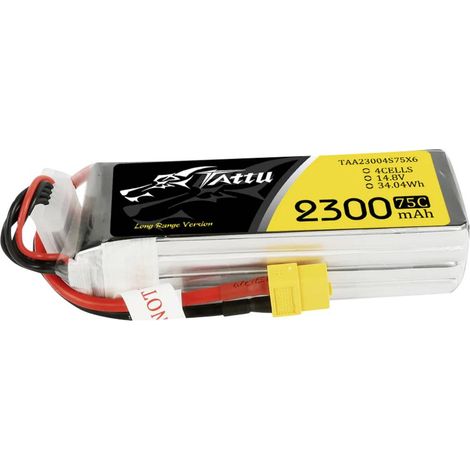 Batteria Tattu 2300mAh 14.8V 75C 4S1P XT60 (1/5)