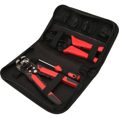 Abisolierzange für Kohlenstoffstahl und legierten Stahl 0,2–6 mm² Crimpzange für Drähte 0,5–35 mm² (1/5)