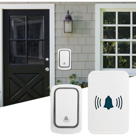 Intelligente WLAN-Türklingel, wasserdicht (IP54), 5 Lautstärkestufen, LED-Anzeige, 2,4 GHz (1/3)