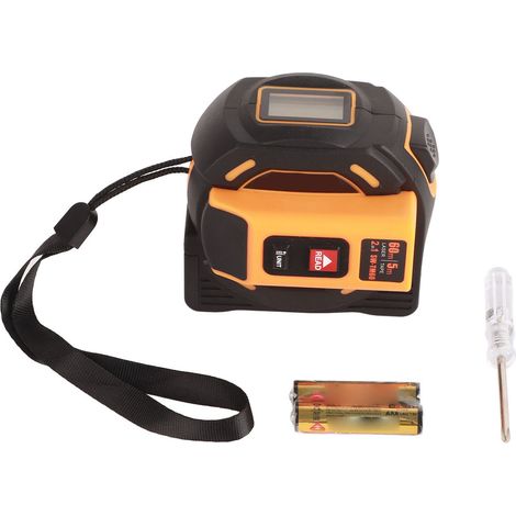 Mesureur Laser Haute Précision Boîtier ABS Acier Manganèse Outil de Mesure Numérique pour BTP 60m (1/5)