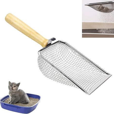 Metal Cat Litter Scoop, Clumping Litter Scoop, Cat Accessories, for Pets and Dogs (1/5)