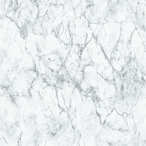 BRICOFLOR Papier peint marbre Papier peint effet marbre Papier peint intissé Gris Blanc - 10,05 x 0,53 m (1/5)