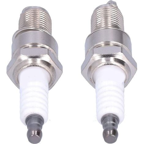Lot de 2 bougies d'allumage F6RTC pour MTD 95110292 75110292 Torch Engine 131039 Tondeuse à gazon (1/4)