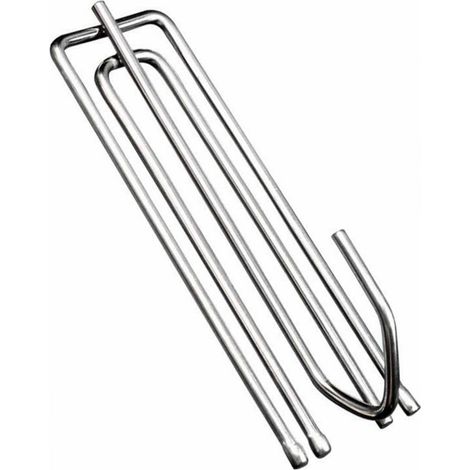 30 Metal Curtain Hooks - Four-Prong Curtain Hooks with Inner Ring, Household Stainless Steel Hooks, 7cm Hooks (1/5)