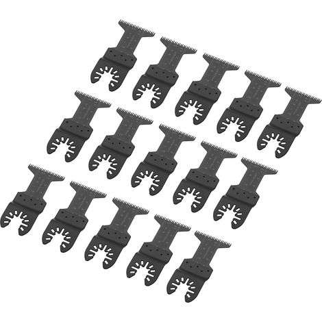 15 lames de scie oscillantes multifonctions standard à grandes dents pour outils électriques (1/5)