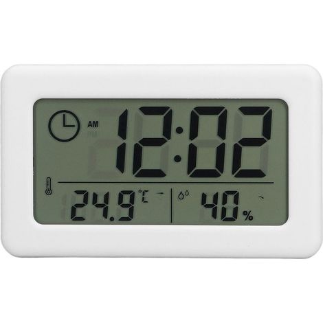 Orologio digitale, mini orologio minimalista con finitura a specchio speciale, orologio elettronico bianco portatile e conveniente. (1/5)