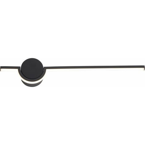 Applique specchio Alamiya nera 51cm LED 6W Reality (1/2)