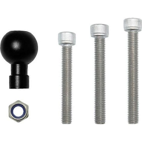 Support de téléphone en aluminium pour moto, vis à rotule 1" et vis M8, boulon de guidon (1/5)