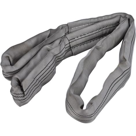 Élingue de levage ronde 4T à double boucle, sangles flexibles en PES, fournitures pour grues, largeur 85 mm x 2 mètres (1/5)