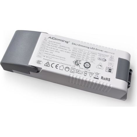 Driver LED DALI dimmable 9-24V - courant réglable