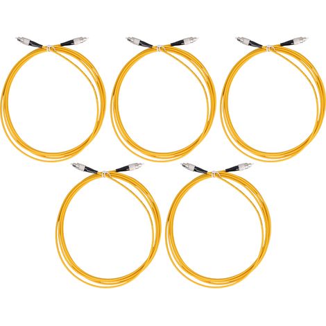 5 câbles de rallonge fibre optique UPC/FC à UPC/FC, sans halogène, pour génie des communications (1/5)
