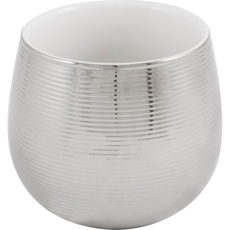 Taza de ba帽o de gres plateado glamuroso Cleo 1435 de AWD INTERIOR (1/2)