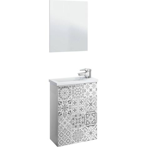 Mueble Bajo Lavabo - Blanco Brillante 58x40x22h cm (1/5)
