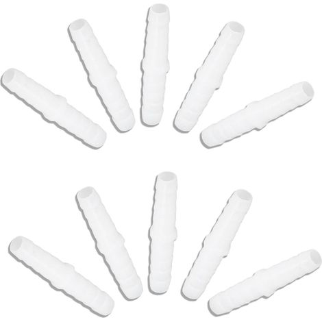 Plastic Pipe Fittings, Straight Fitting, Patch Adapters (Pack of 10) (6-6mm Straight Through) (1/5)