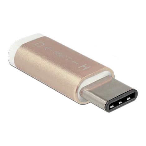 Adaptateur USB 2.0 Delock 65677 - [1x USB-C® mâle - 1x USB 2.0 femelle Micro-B] - cuivre (1/4)