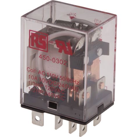 RS PRO Relais sans accrochage 2 RT, bobine 110V c.a. Enfichable 1.2W ( Prix pour 1 ) (1/2)