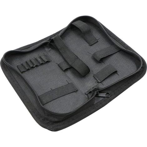 Sac de Rangement D'outils et à Outils Résistant Imperméable en Tissu Oxford électricien Charpentier Mécanicien Réparation Montres kit Fermeture éclair Roll Toile Poches Zippées Roulettes (1/5)