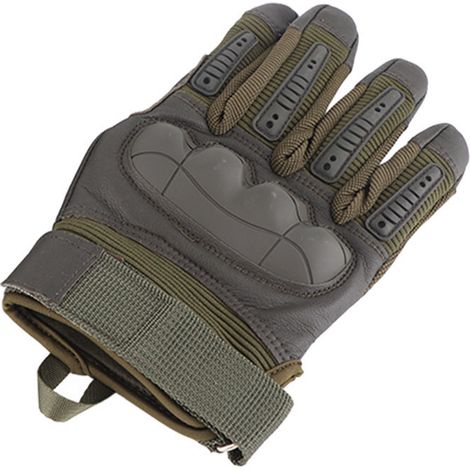 Gants Moto Protection Articulations Respirants Antidérapants Bonne Adhérence Doigts Complets pour Industrie Lourde et Forestière Vert M (1/5)