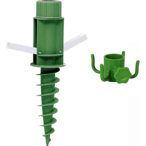 Support de Parasol pour Plage Sable, Crochets de Parasol, Vert (1/5)